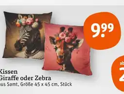 tegut Kissen giraffe oder zebra Angebot