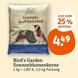 tegut Bird’s garden sonnenblumenkerne Angebot