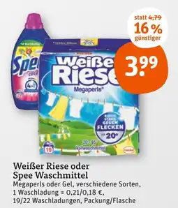 tegut Weißer riese oder spee waschmittel Angebot