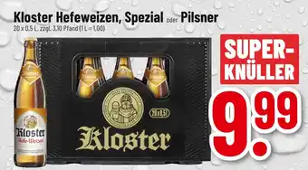 trinkgut Kloster hefeweizen, spezial oder pilsner Angebot