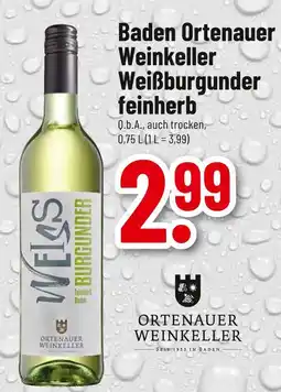 trinkgut Ortenauer weinkeller baden ortenauer weinkeller weißburgunder feinherb Angebot