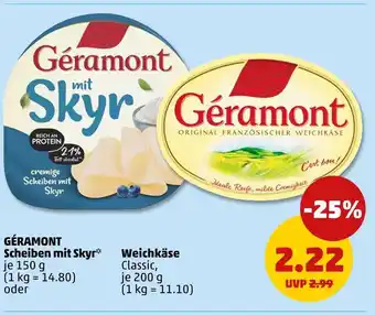 PENNY Géramont scheiben mit skyr weichkäse classic Angebot