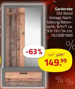 ROLLER Garderobe old wood Angebot