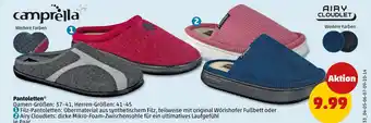 PENNY Camprella oder airy cloudlet pantolette Angebot