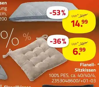 ROLLER Flanell-sitzkissen oder nackenstützkissen Angebot