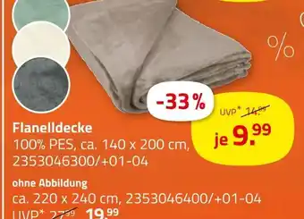 ROLLER Flanelldecke Angebot