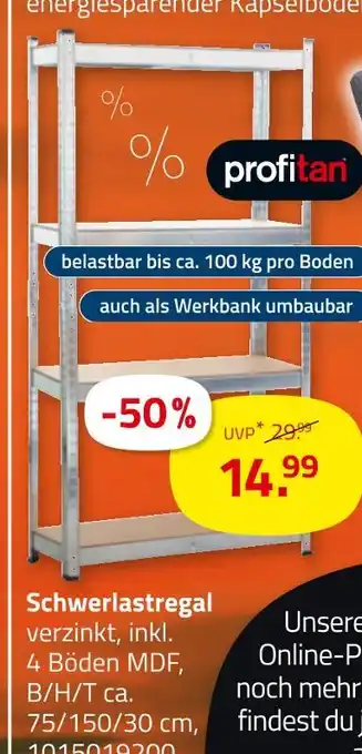 ROLLER Profitan schwerlastregal Angebot