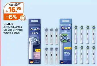 Müller Oral‐b aufsteckbürsten Angebot