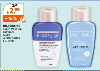 Müller Diadermine augen make-up entferner Angebot