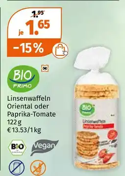 Müller Bio primo linsenwaffeln Angebot