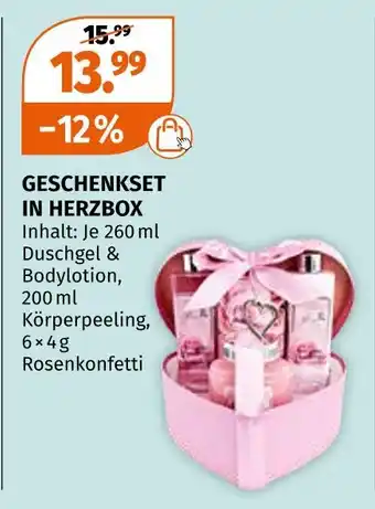 Müller Geschenkset in herzbox Angebot