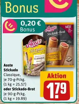 REWE Aoste stickado classique oder stickado-brot Angebot