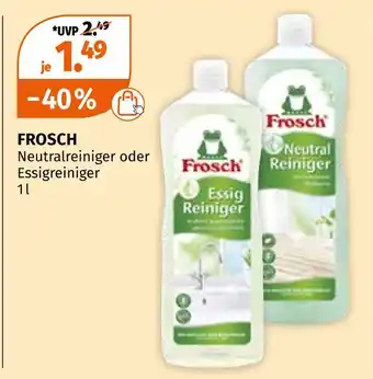 Müller Frosch neutralreiniger oder essigreiniger Angebot