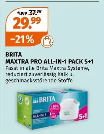 Müller Brita maxtra pro all-in-1 pack 5+1 Angebot