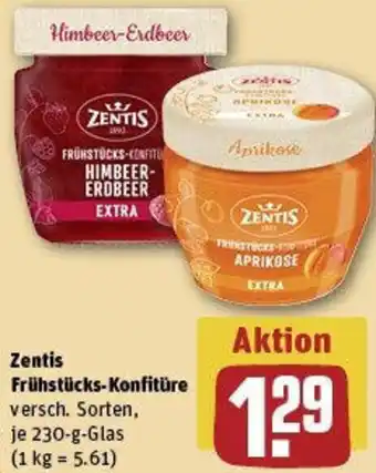 REWE Zentis Frühstücks-Konfitüre Angebot