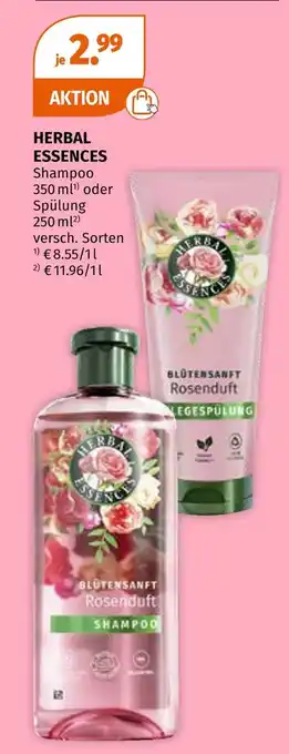 Müller Herbal essences shampoo oder spülung Angebot