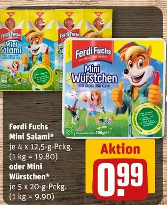 REWE Ferdi fuchs mini salami Angebot