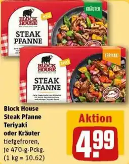 REWE Block House Steak Pfanne Teriyaki oder Kräuter Angebot