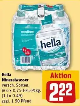 REWE Hella Mineralwasser Angebot