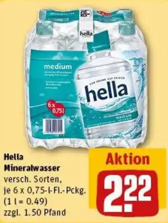 REWE Hella Mineralwasser Angebot