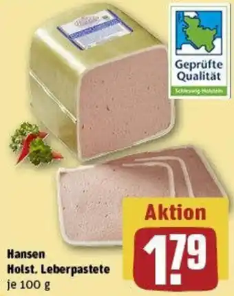 REWE Hansen Holst. Leberpastete Angebot