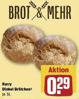 REWE Harry Dinkel Brötchen Angebot