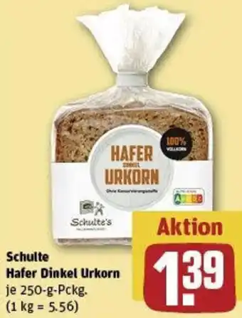 REWE Schulte Hafer Dinkel Urkorn Angebot