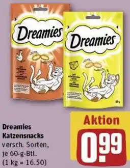 REWE Dreamies Katzensnacks Angebot