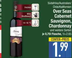 Edeka Over seas cabernet sauvignon oder chardonnay Angebot