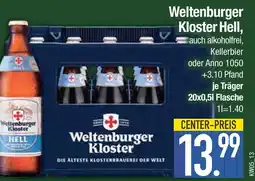 Edeka Weltenburger kloster weltenburger kloster hell Angebot