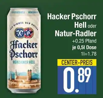 Edeka Hacker pschorr hell oder natur-radler Angebot