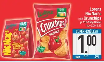 Edeka Lorenz nic nac's oder crunchchips Angebot