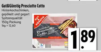 Edeka Gut&günstig prosciutto cotto Angebot