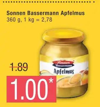 Marktkauf Sonnen bassermann apfelmus Angebot