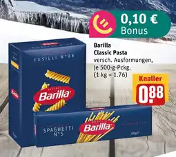 boni Center Barilla classic pasta Angebot