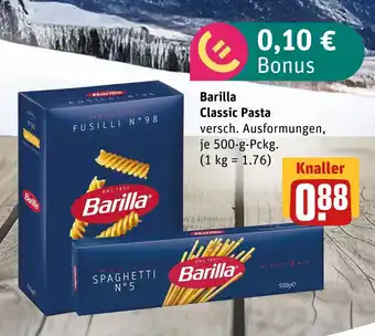 boni Center Barilla classic pasta Angebot