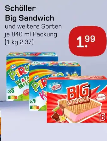 akzenta Schöller big sandwich Angebot