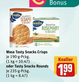 boni Center Wasa tasty snacks crisps oder tasty snacks rounds Angebot