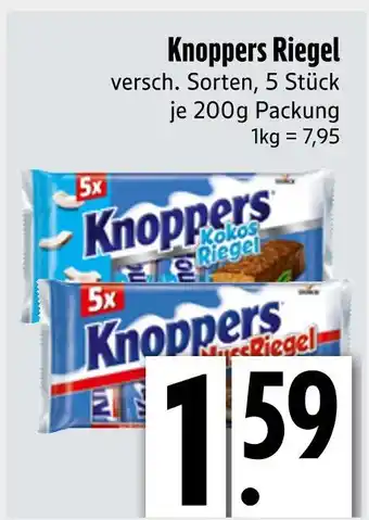 Edeka Knoppers kokos riegel oder nuss riegel Angebot