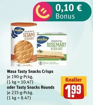 akzenta Wasa tasty snacks crisps Angebot