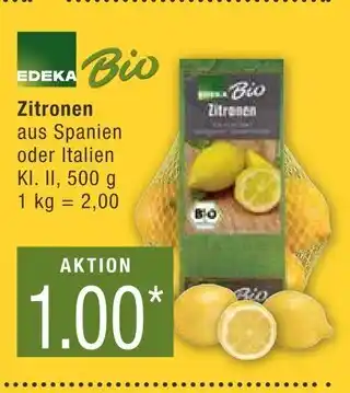 Marktkauf Edeka bio zitronen Angebot