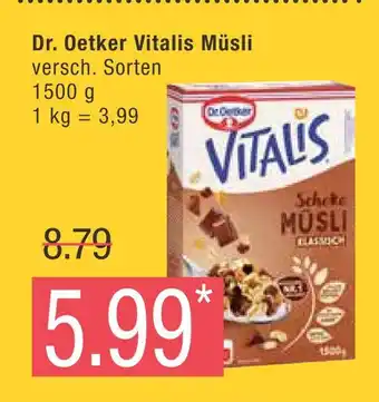 Marktkauf Dr. oetker vitalis müsli Angebot