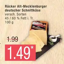 Marktkauf Rücker alt-mecklenburger deutscher schnittkäse Angebot