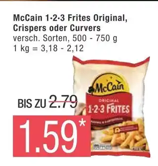 Marktkauf Mccain 1•2•3 frites original oder crispers oder curvers Angebot