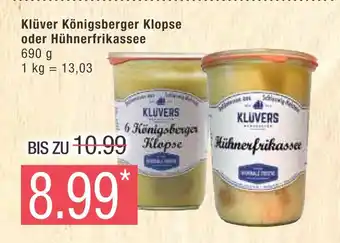 Marktkauf Klüver königsberger klopse oder hühnerfrikassee Angebot