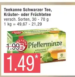 Marktkauf Teekanne schwarzer tee, kräuter- oder früchtetee Angebot