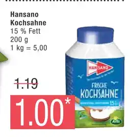 Marktkauf Hansano kochsahne Angebot