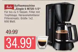 Marktkauf Melitta kaffeemaschine single 5 m720-1/2 Angebot