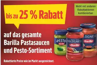 Marktkauf Barilla pastasaucen und pesto-sortiment Angebot