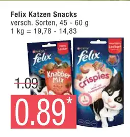 Marktkauf Felix knabber mix oder crispies Angebot